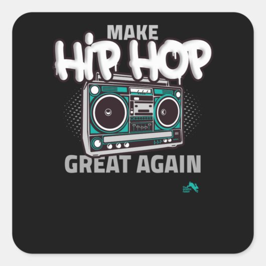 Black Lives Matt Graffiti Equality Empowered Dab Quadratischer Aufkleber (Vorderseite)