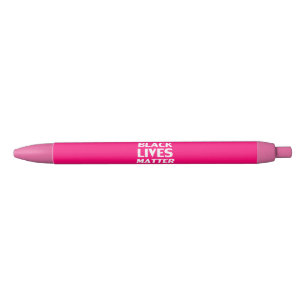 Black Lives Matt Hot Pink moderne Typografie Kugelschreiber