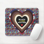 Black Lives Matt Mouse Pad Mousepad (Mit Mouse)