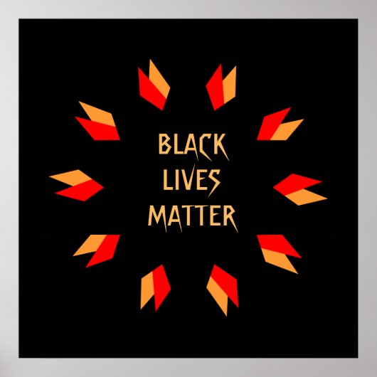Black Lives Matt Poster (Vorne)