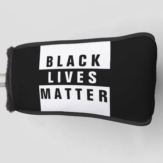 Black Lives Matt Putter Golf Head Cover Golf Headcover (Vorderseite)