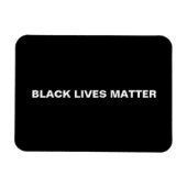 Black Lives Matt Schwarz-Weiß-Minimalist Magnet (Horizontal)