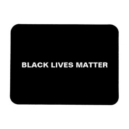 Black Lives Matt Schwarz-Weiß-Minimalist Magnet