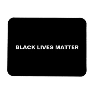 Black Lives Matt Schwarz-Weiß-Minimalist Magnet