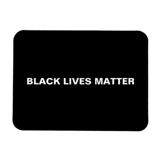 Black Lives Matt Schwarz-Weiß-Minimalist Magnet (Horizontal)