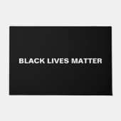 Black Lives Matt Schwarzweiß Text minimalistisch Fußmatte (Vorderseite)