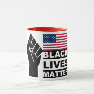 Black Lives Matt USA Flaggensammlung Tasse