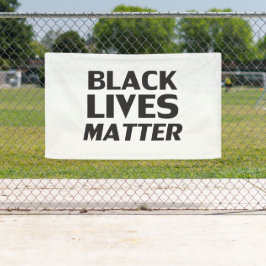 Black Lives Matt White Black Moderne Typografie Banner