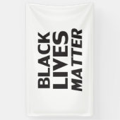 Black Lives Matt White Black Moderne Typografie Banner (Vertikal)