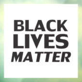 Black Lives Matt White Black Moderne Typografie Fensteraufkleber (Blatt 3)