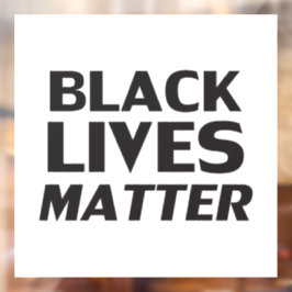 Black Lives Matt White Black Moderne Typografie Fensteraufkleber