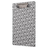 Black Lives Matt White Black Moderne Typografie Klemmbrett (Links)