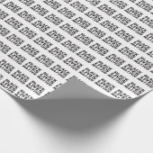 Black Lives Matt White Black Typografy Muster Geschenkpapier (Ecke)