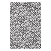 Black Lives Matt White Black Typografy Muster Mini Klemmbrett (Rückseite)