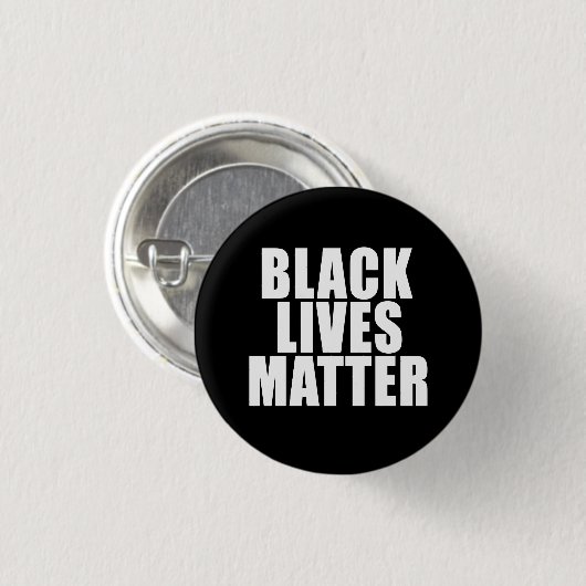 "BLACK LIVES MATTER" 1,25-Zoll Button (Vorne & Hinten)