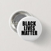 "BLACK LIVES MATTER" 1,25-Zoll Button (Vorne & Hinten)