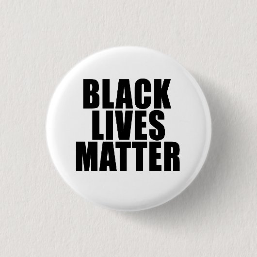 "BLACK LIVES MATTER" 1,25-Zoll Button (Vorderseite)