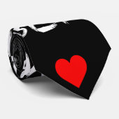 Black Lives Matter Acronym Red Heart Krawatte (Gerollt)