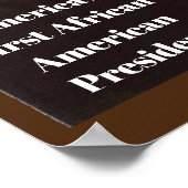 BLACK LIVES MATTER BARACK OBAMA POSTER (Ecke)