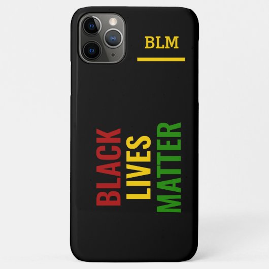 BLACK LIVES MATTER BHM Stilvolles Monogramm Case-Mate iPhone Hülle (Rückseite)