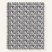 Black Lives Matter black modern typography pattern Notizblock (Vorderseite)