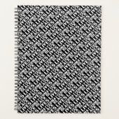 Black Lives Matter black white typography pattern Planer (Vorderseite)