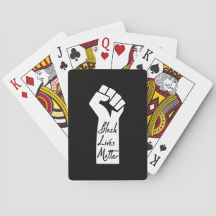 Black Lives Matter Black Woman Spielkarten