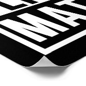 Black Lives Matter BLM Afrikanischer Stolz Poster (Ecke)