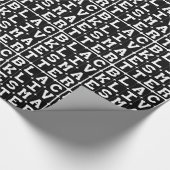 Black Lives Matter BLM im quadratischen Muster Geschenkpapier (Ecke)