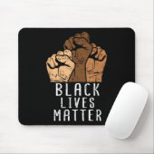 Black Lives Matter Blm Menschenrechte Schwarze Ges Mousepad (Mit Mouse)