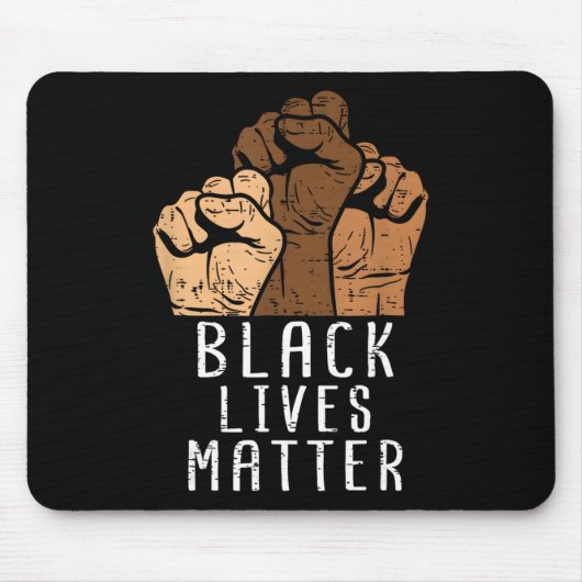 Black Lives Matter Blm Menschenrechte Schwarze Ges Mousepad (Vorne)