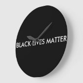 Black Lives Matter Clock Große Wanduhr (Winkel)