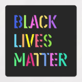 Black Lives Matter Colorful Stencil 01 Etiketten (Design 2)