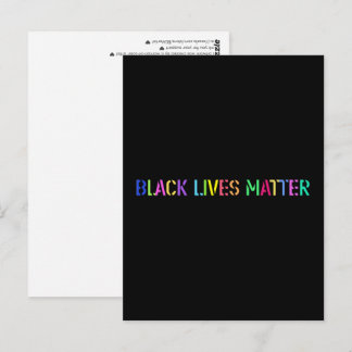 Black Lives Matter Colorful Stencil 02 Postkarte