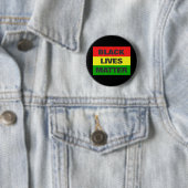 Black Lives Matter (Farblogo) Button (Beispiel)