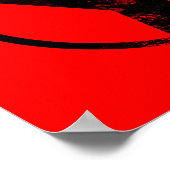 Black Lives Matter FIST (roter Hintergrund) #BLM Poster (Ecke)