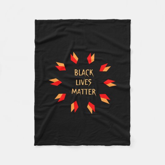 Black Lives Matter Fleece Blanket (Vorderseite)