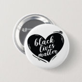Black Lives Matter Heart Button (Vorne & Hinten)