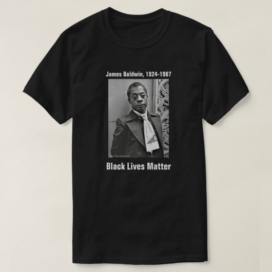 Black Lives Matter, James Baldwin T-Shirt (Design vorne)