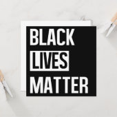 Black Lives Matter Karte (Vorderseite/Rückseite Beispiel)