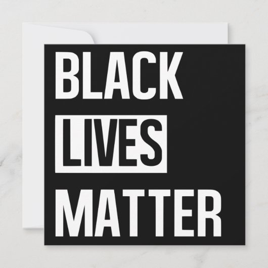Black Lives Matter Karte (Vorderseite)