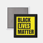 Black Lives Matter Magnet (Vorderseite/Rückseite)