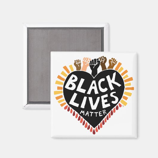 Black Lives Matter Magnet (Vorderseite/Rückseite)