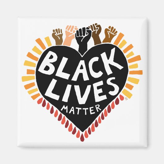 Black Lives Matter Magnet (Vorne)