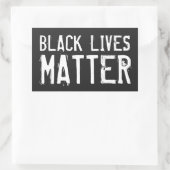 Black Lives Matter - Not leidende Buchstaben Rechteckiger Aufkleber (Tasche)