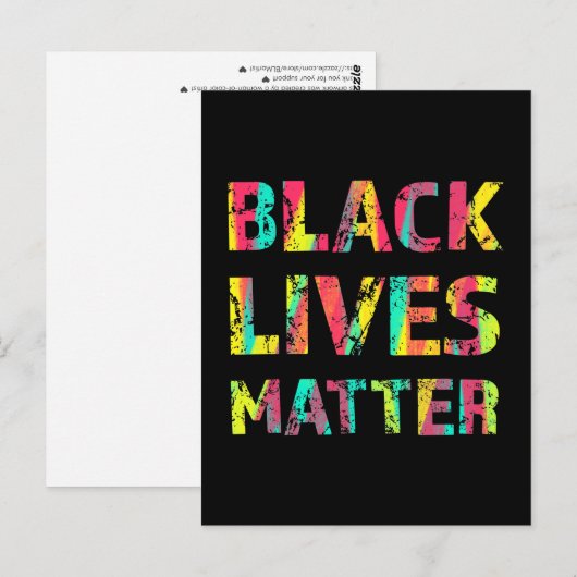Black Lives Matter Painting 01 Nehmen Sie einen St Postkarte (Vorne/Hinten)