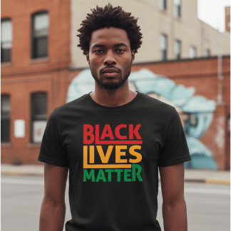 Black Lives Matter Pan-African Colors T-Shirt