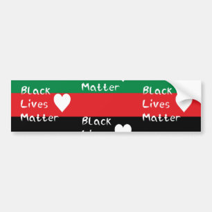 Black Lives Matter Panafrikanische Flagge Weißes H Autoaufkleber