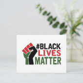 #Black Lives Matter Postkarte (Stehend Vorderseite)