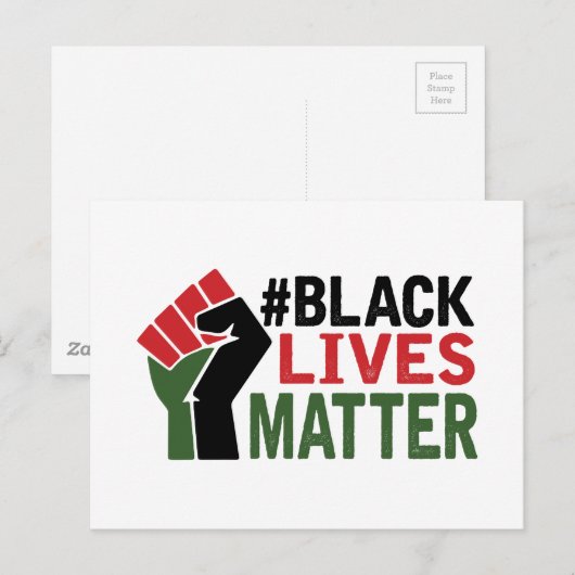 #Black Lives Matter Postkarte (Vorne/Hinten)